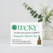 セント・パトリックの日のビジネス・プロモーション シーズンポストカード (スタンド正面)