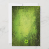 セント・パトリックの日のビール&シャムロックグランジオン 招待状 (裏面)