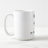 セント・パトリックの日のヴィンテージ・シャムロックはパーソナライズ コーヒーマグカップ (左)
