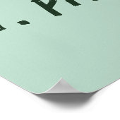 セント・パトリックの日のヴィンテージ・シャムロックはパーソナライズ ポスター (角)