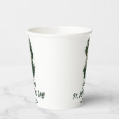 セント・パトリックの日のヴィンテージ・シャムロックはパーソナライズ 紙コップ (左)