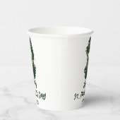 セント・パトリックの日のヴィンテージ・シャムロックはパーソナライズ 紙コップ (右)