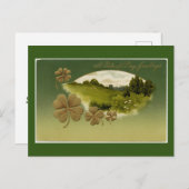 セント・パトリックの日の挨拶の休日はがき ポストカード (正面/裏面)