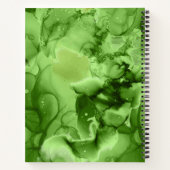 セント・パトリックの日の格言ズ・オン・グリーン・アルコール・インク ノートブック (裏面)