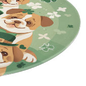 セント・パトリックの日の英語のブルドッグ カッティングボード (角)