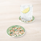 セント・パトリックの日の英語のブルドッグ コースター (側面)