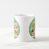 セント・パトリックの日の英語のブルドッグ コーヒーマグカップ (中央)