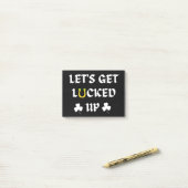 セント・パトリックの日を明るくしよう ポストイット (デスク上)