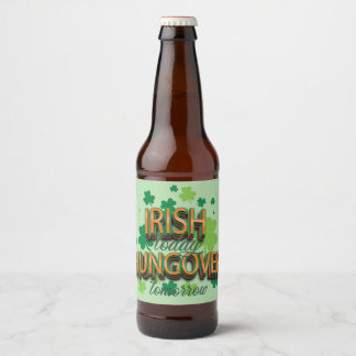 セント・パトリックの日アイルランド今日のハンゴバー明日 ビールラベル