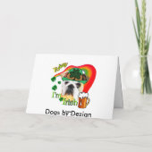 セント・パトリックの日イギリスのブルドッグ カード (裏面)