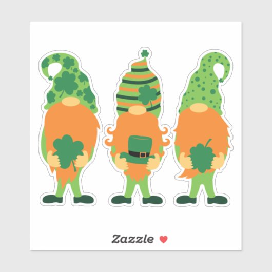 セント・パトリックの日グノーム–00000 シール (シート)