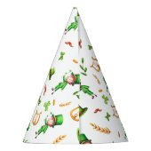 セント・パトリックの日グリーンレプレシャンパターンスアイリッシュ パーティーハット (裏面)