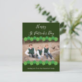 セント・パトリックの日シャムロックグリーン写真 シーズンポストカード (スタンド正面)