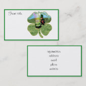 セント・パトリックの日ラッキービールポット 名刺 (正面/裏面)