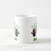 セント・パトリックの日レプレおもしろいチョーン・バーベルジム コーヒーマグカップ (中央)