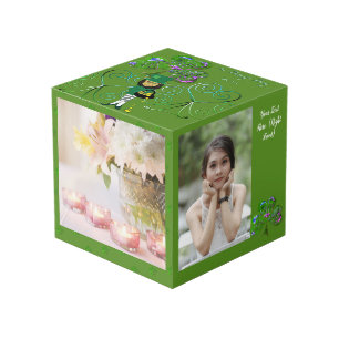 セント・パトリックの日レプレシャン・シャムロック・フォトキューブ フォトキューブ