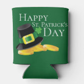 セント・パトリックの日レプレショーンハット&金ゴールドコイン 缶クーラー (裏面)