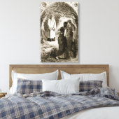 セント・パトリックはフォクルトの森でヴァージンたちに出会った。 キャンバスプリント (インサイチュ (寝室))