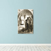 セント・パトリックはフォクルトの森でヴァージンたちに出会った。 キャンバスプリント (インサイチュ (ウッドフロア))