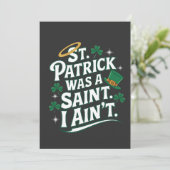 セント・パトリックは聖人、私は面白くない 招待状 (スタンド正面)