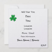 セント・パトリック招待 - SRF 招待状 (裏面)