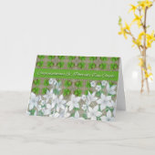 セント・パトリック結婚デーおめでとうカード カード (黄色い花)