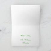 セント・パトリック・アイリッシュ・ポエム・ザ・ディアズ・クレイ・シャムロック カード (内部)