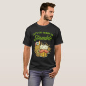 セント・パトリック・ズ・デイ・ビールを飲み干す Tシャツ (正面フル)