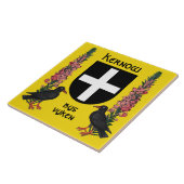 セント・ピランの盾を持つコーンウォール・ヒースとジャックダウ タイル (側面)