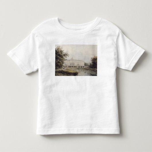 セント・ピーターズバーグの近くのStrelnaの宮殿の眺め トドラーTシャツ (正面)