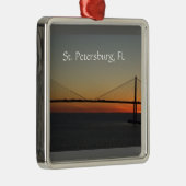 セント・ピーターズバーグフロリダのオーナメント メタルオーナメント (右)