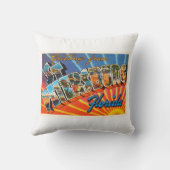 セント・ピーターズバーグフロリダFLのヴィンテージ旅行記念品 クッション (裏面)