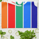 セント・ピーターズバーグ都市旗フロリダアメリカ キッチンタオル (折り畳み)