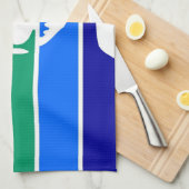 セント・ピーターズバーグ都市旗フロリダアメリカ キッチンタオル (四つ折り)