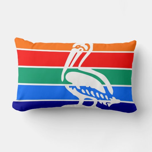 セント・ピーターズバーグ都市旗フロリダアメリカ ランバークッション (正面)