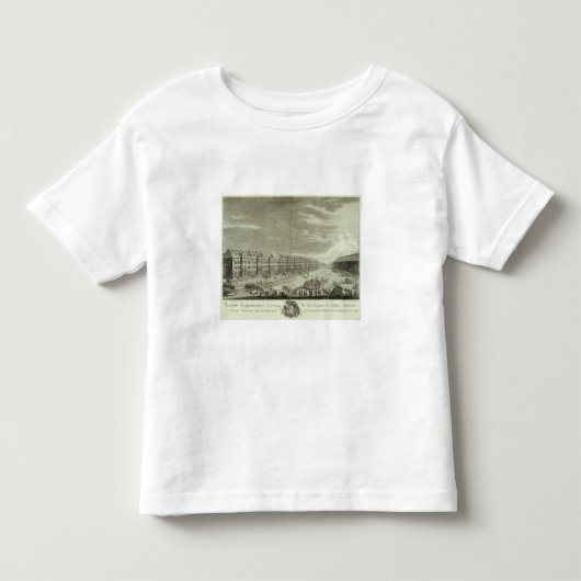 セント・ピーターズバーグ2の刻まれた眺め トドラーTシャツ (正面)