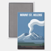 セント・ヘレンズ山国立火山記念碑 マグネット (正面/裏面)