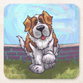 セント・ベルナルドギフト&アクセサリー スクエアペーパーコースター (正面)