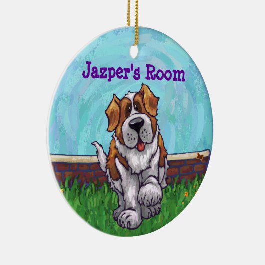 セント・ベルナルドギフト&アクセサリー セラミックオーナメント (右)