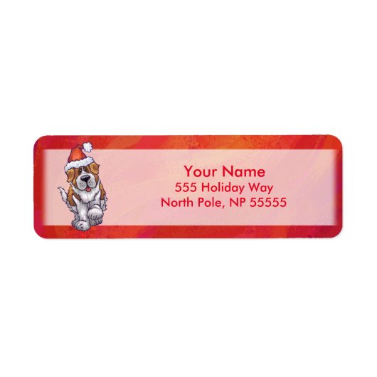 セント・ベルナルド・クリスマス・オン・レッド ラベル (正面)