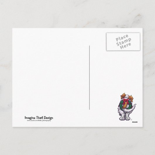 セント・ベルナール・クリスマス シーズンポストカード (裏面)