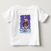 セント・ベルナール・クリスマス ベビーTシャツ (裏面)