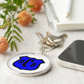 セント・マイケルのモノグラムの盾 キーホルダー (側面)