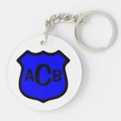 セント・マイケルのモノグラムの盾 キーホルダー (裏面)