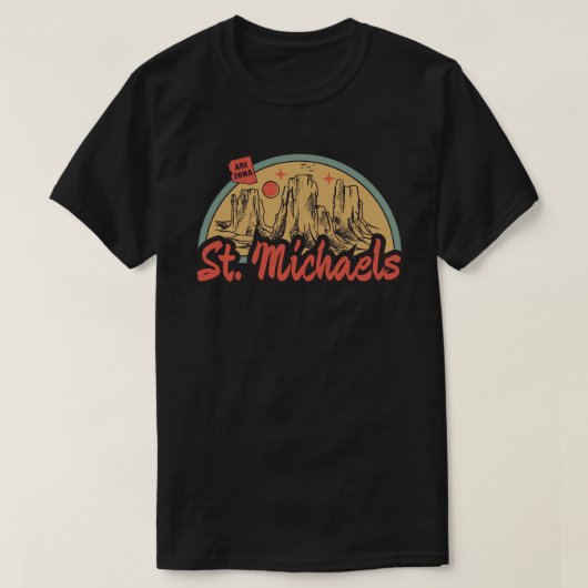 セント・マイケルズ アリゾナ州Tシャツ Tシャツ (デザイン正面)