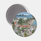 セント・マーチンとマリゴット・ベイの写真 マグネット (正面/裏面)