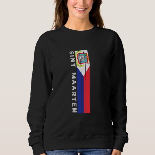 セント・マーチン島の旗の色 スウェットシャツ (正面)