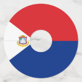 セント・マーチン島の旗 ワイングラスタグ (裏面)