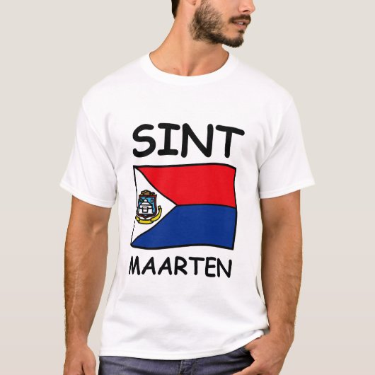 セント・マーチン島の旗 Tシャツ (正面)