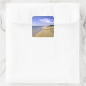セント・マーチン島のBaie Longue Long Bay beach, スクエアシール (バッグ)